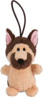 Nici knuffelhanger German Shepherd junior 8 cm pluche bruin