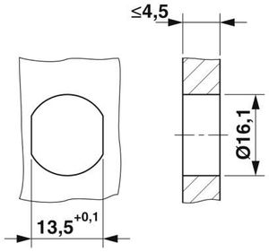 Phoenix Contact 1441914 Sensor/actuator inbouwconnector M12 Aantal polen (sensoren): 5 Bus, inbouw 20 stuk(s)