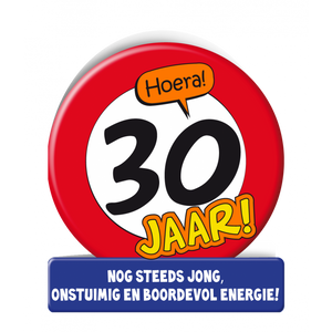 Wenskaart Verkeersbord 30 Jaar