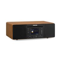 Sangean DDR-66 BT Internetradio met CD-speler Internet, DAB+, FM CD, USB, SD, AUX, Bluetooth, Internetradio Opnamefunctie, Wekfunctie Zwart, Walnoot - thumbnail