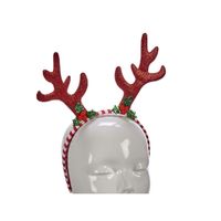 Krist+ kerst diadeem/haarband rendier gewei 24 cm   - - thumbnail