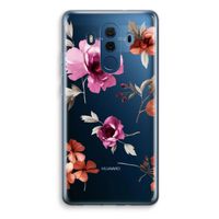 Geschilderde bloemen: Huawei Mate 10 Pro Transparant Hoesje - thumbnail