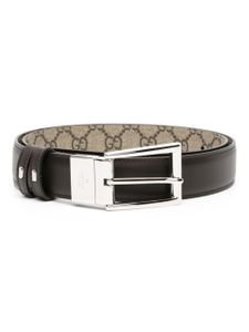 Gucci ceinture Interlocking G en cuir - Marron