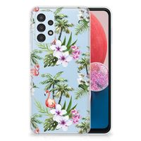 Samsung Galaxy A13 4G TPU Hoesje Flamingo Palms - thumbnail