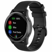 By Qubix - Compatible met Garmin Vivomove 3 / HR/Luxe/Sport/Style/Trend - Sportband met motief - Zwart - Compatible Garmin bandje - Bandbreedte: 20mm