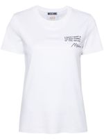 Moschino t-shirt en coton biologique à logo imprimé - Blanc - thumbnail