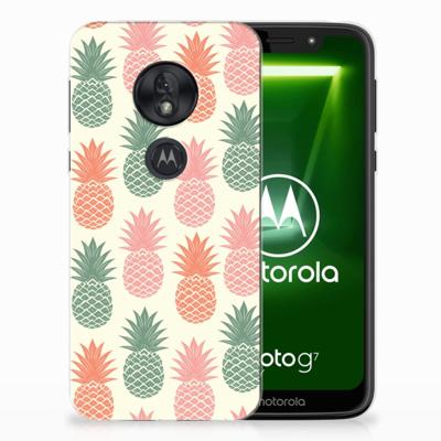 Motorola Moto G7 Play Siliconen Case Ananas Motorola Moto G7 Play Siliconen Case Ananas