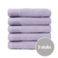 The One Handdoek 50x100 cm 450gram Lavender (5 stuks)
