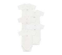 Petit Bateau Uniseks babyrompertjes met korte mouwen voor de geboorte (5-pack), variant 1, 6 Maanden