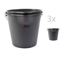 Bouwemmer - 12L - Met tuit - 3 stuks