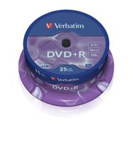 Verbatim DVD+R 16X 25st. Spindle