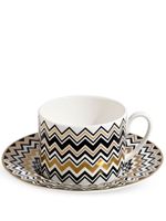 Missoni Home lot de 2 tasses à thé Zig Zag - Blanc