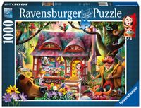 Ravensburger puzzel 1000 stukjes roodkapje en de wolf - thumbnail