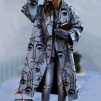 Loose Woolen Casual Coat - thumbnail