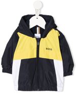 BOSS Kidswear veste colour block à capuche - Bleu