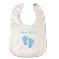 Soft Touch Slabber Lieve Baby Jongens 33 Cm Katoen Wit/blauw
