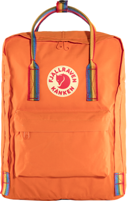 Fjällräven Kanken Rainbow rugzak Casual rugzak Oranje Vinylon Fjällräven Kanken Rainbow rugzak Casual rugzak Oranje Vinylon