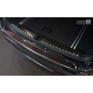 RVS Bumper beschermer passend voor 'Deluxe' BMW X3 F25 2014-2017 Zwart/Rood-Zwart Carbon AV244043