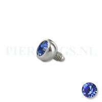 Dermal balletje 1.2 mm blauw 3 mm