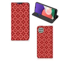 Samsung Galaxy A22 5G Hoesje met Magneet Batik Rood