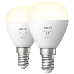 Philips Lighting Hue LED-lamp (2 stuks) 871951435677100 Energielabel: G (A - G) Hue White E14 Luster Doppelpack 2x470lm E14 11.4 W Warmwit Energielabel: G (A -