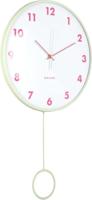 Wandklok Cheeky Dome Pendulum Soft Green