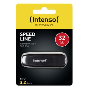 Intenso Speed Line USB flash drive 32 GB USB Type-A 3.2 Gen 1 (3.1 Gen 1) Zwart