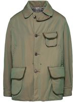 Maison Margiela veste boutonnée à effet usé - Vert - thumbnail