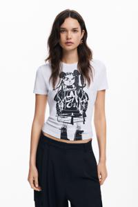 T-shirt met illustratie ontworpen door M. Christian Lacroix - WHITE - S