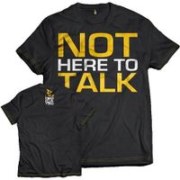 Not Here To Talk T-Shirt Maat M - thumbnail