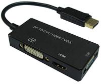 VALUE adapterkabel DisplayPort - VGA/DVI/HDMI, v1.2, actief