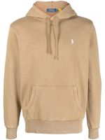 Polo Ralph Lauren hoodie en coton à logo brodé - Marron