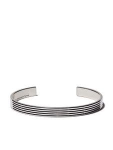 Le Gramme bracelet à design gravé - Argent