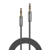 Lindy 35320 audio kabel 0,5 m 3.5mm Antraciet - thumbnail