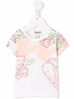 Kenzo Kids t-shirt à imprimé tropical - Tons neutres - thumbnail