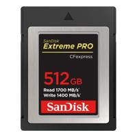 SanDisk 512GB CFexpress Type B Extreme Pro 1700MB/s geheugenkaart