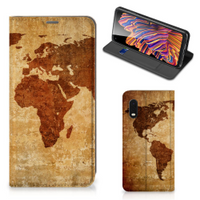 Samsung Xcover Pro Book Cover Wereldkaart