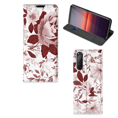 Bookcase Sony Xperia 5 II Watercolor Flowers Bookcase Sony Xperia 5 II Watercolor Flowers