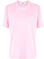 MSGM t-shirt à logo poitrine - Rose