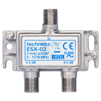 Technetix Coax Schroef 2-Weg Verdeler ESX02
