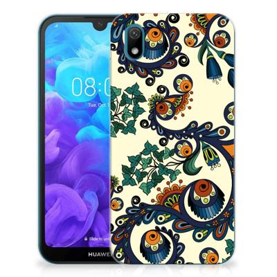 Siliconen Hoesje Huawei Y5 (2019) Barok Flower Siliconen Hoesje Huawei Y5 (2019) Barok Flower
