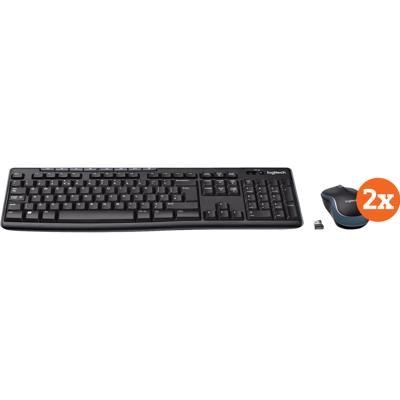 Logitech MK270 Draadloos Toetsenbord en Muis QWERTY 2-Pack Logitech MK270 Draadloos Toetsenbord en Muis QWERTY 2-Pack