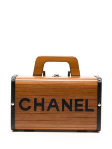 CHANEL Pre-Owned trousse de toilette en bois (1995) - Marron