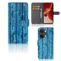 OnePlus Nord 3 Book Style Case Wood Blue - thumbnail