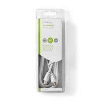 Coaxkabel 90 dB | IEC (Coax) Male - IEC (Coax) Male | 2,0 m | Wit