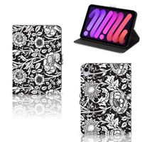 iPad Mini 6 (2021) Tablet Cover Black Flowers