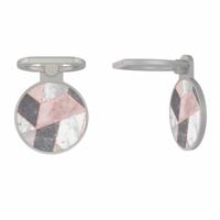 Zilveren telefoon ring houder - Stone grid