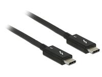 DeLOCK 84847 kabel Thunderbolt 3 USB-C naar mannelijk USB-C, zwart zwart zwart 2m