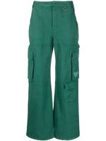 Marine Serre pantalon droit à poches multiples - Vert