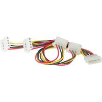 ROLINE Y-kabel 4 polig. HDD / 4x 4 pol. HDD (hoek), 0,45 m - thumbnail